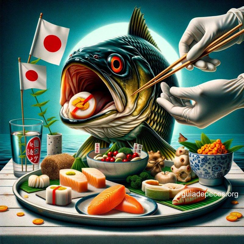 imagen estilo clickbait para ilustrar qu comen los peces japoneses alimentacin y cuidado integral la imagen debe ser realista y llamativa utili