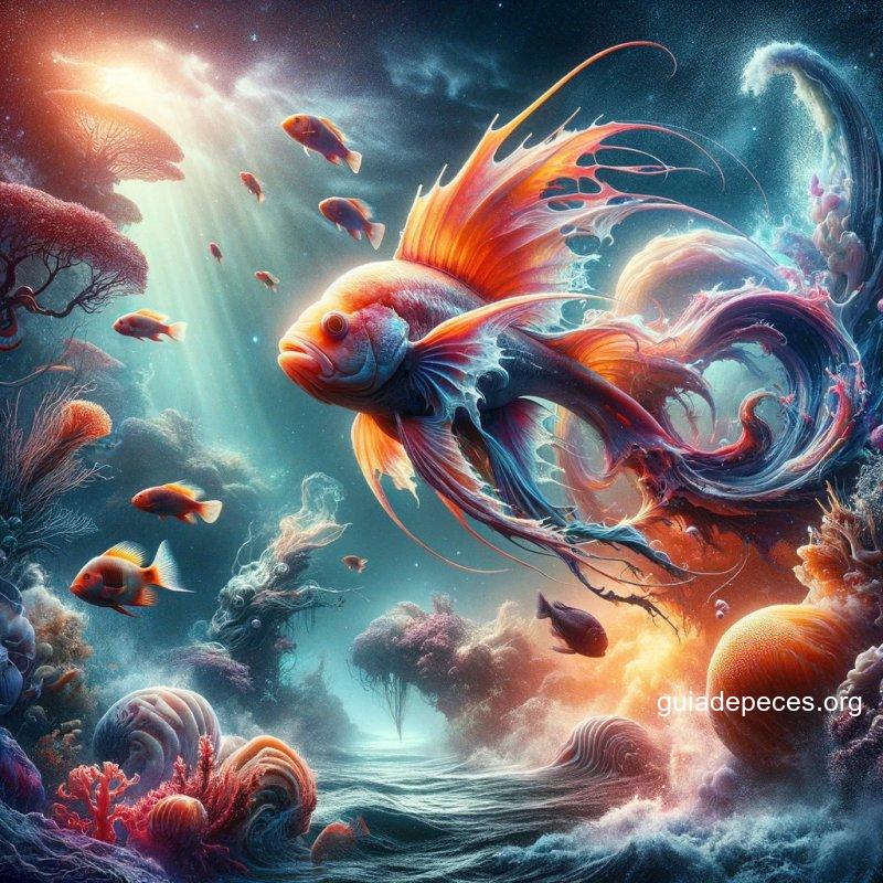 imagen realista y llamativa en estilo clickbait para ilustrar el concepto de peces que no necesitan oxgeno y sus entornos la imagen debe ser intri