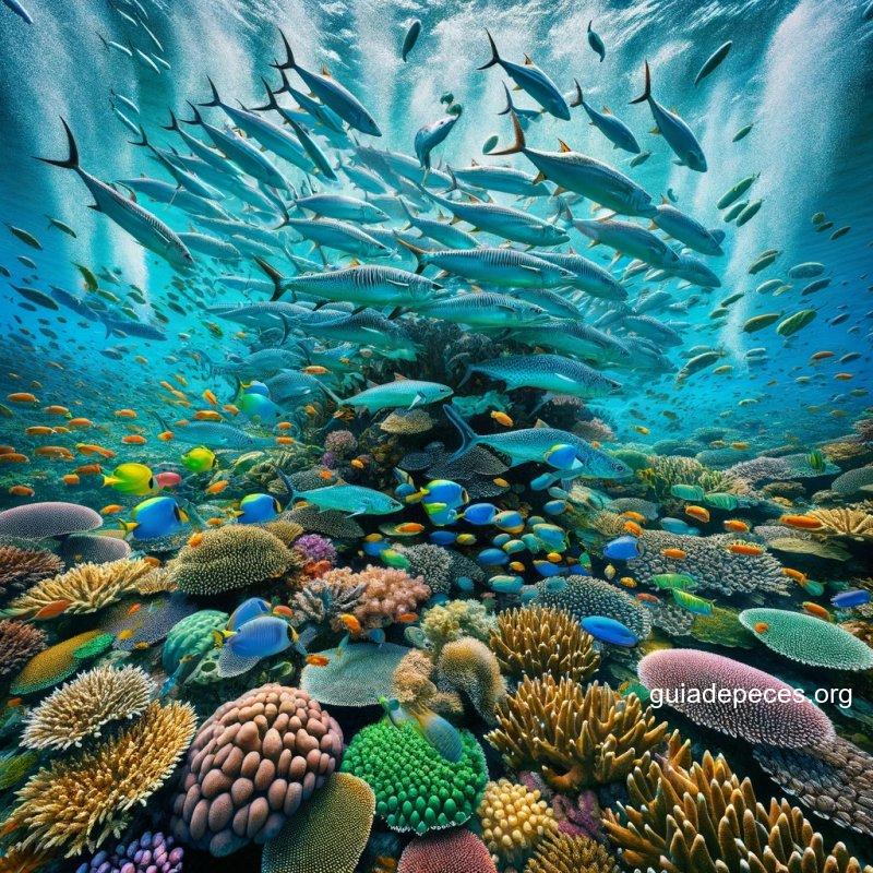 una imagen impresionante que ilustra los peces coralvoros y su impacto ecolgico la imagen debe mostrar peces coralvoros en accin alimentndose